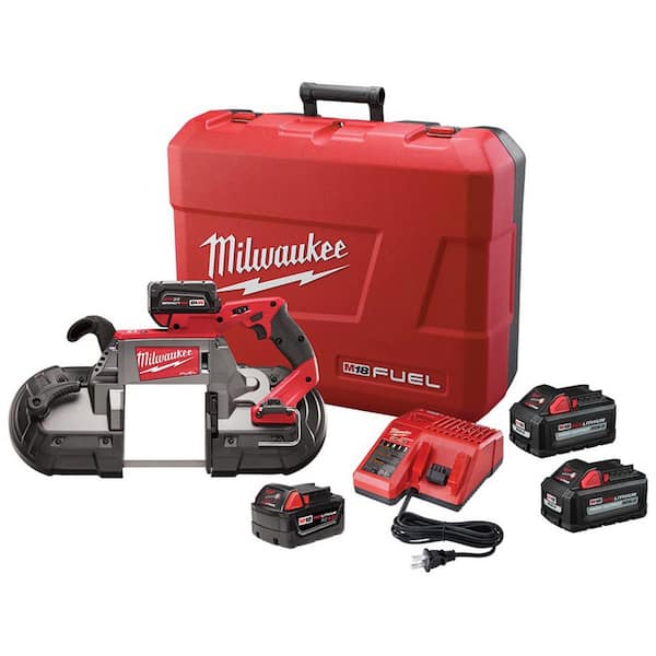 Milwaukee M18 FUEL 18V Lithium-Ion Brushless Cordless Deep Cut Band Saw Kit with Two 6.0Ah Batteries