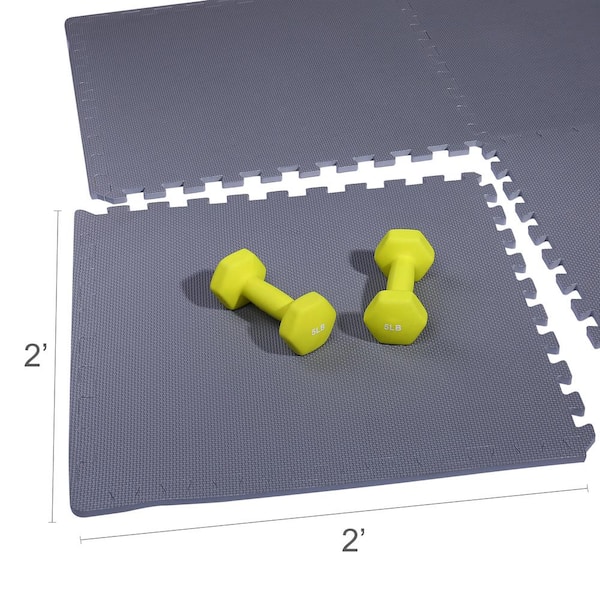 BalanceFrom Puzzle Exercise Mat with EVA Foam Interlocking Tiles, 3/4 /  24