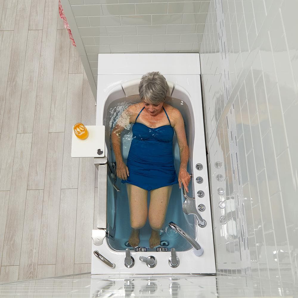 Royal 52" White Acrylic Walk-In Hydro Massage Bathtub