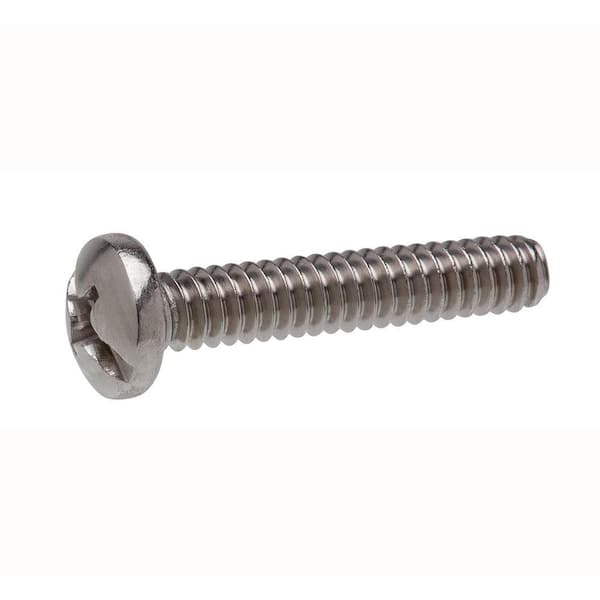 Everbilt #8-32 x 1/2 in. Phillips-Slotted Pan-Head Machine Screws (25-Pack)  37902 The Home Depot