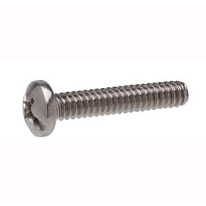 #10-24 x 1-1/2 in. Combo Pan Head Stainless Steel Machine Screw (10-Pack)