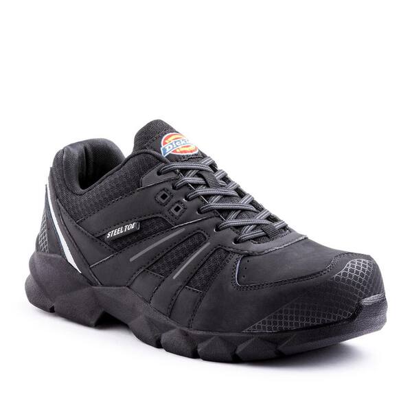 Dickies Rook Men Size 10.5 Medium Black Steel Toe Work Shoe