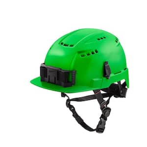 BOLT Green Type 2 Class C Front Brim Vented Safety Helmet