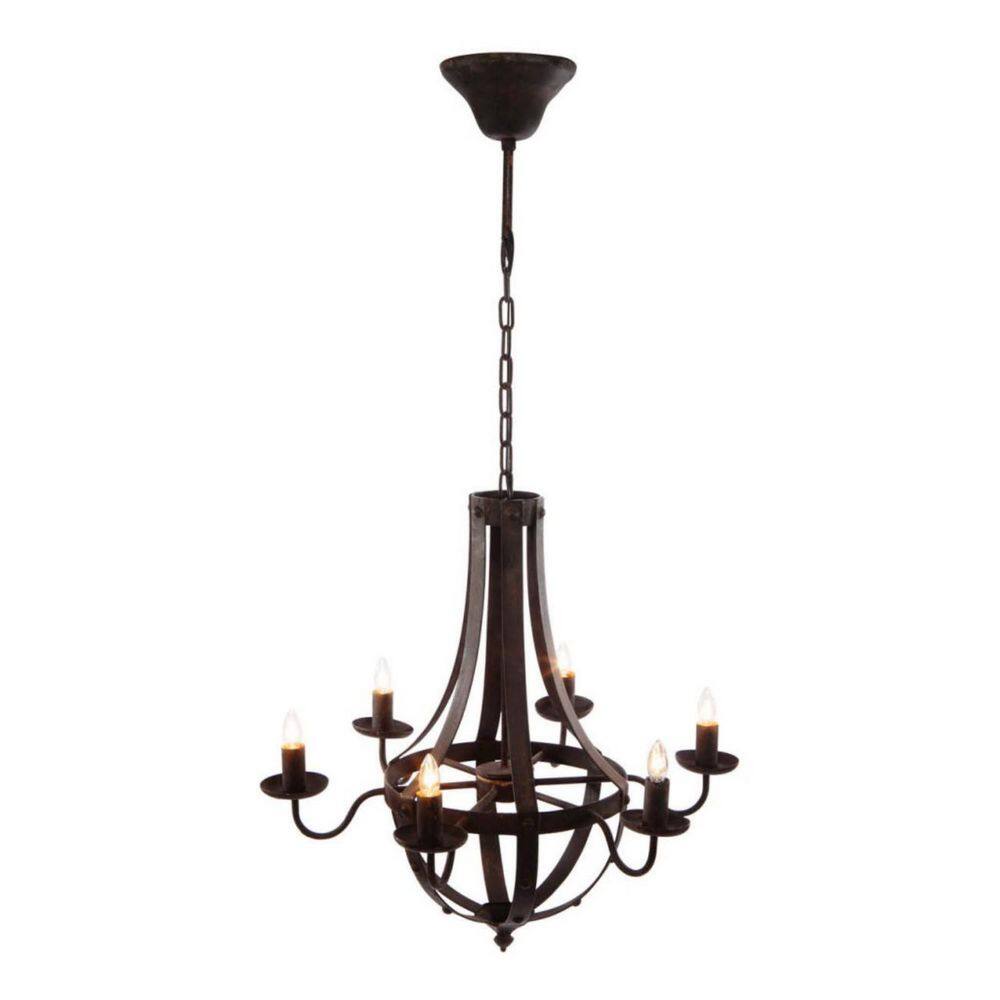6 Light Black Industrial Chandelier with Geometric Metal Frame for Kitchen Island Dining Room Adjustable Chain No Bulbs price history on PriceWatchPro
