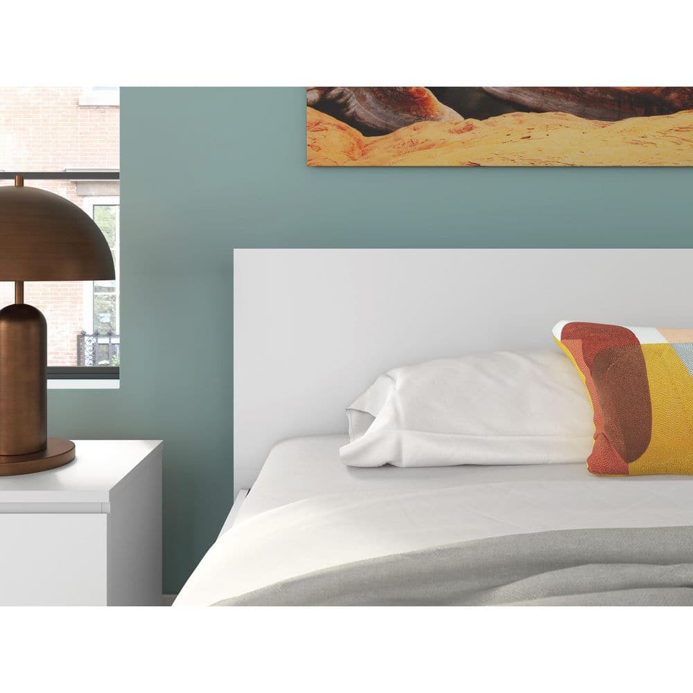 Onita White King Panel Headboard