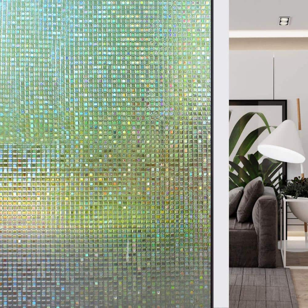 HIDBEA 17.5 in. x 78 in. Mosaic Decorative Window Film