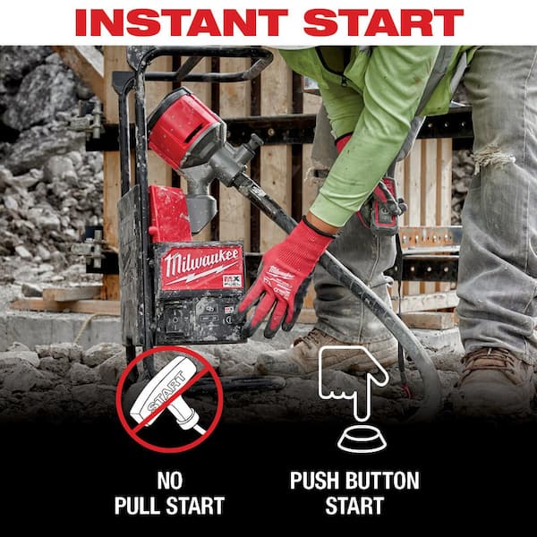 Milwaukee MX FUEL Lithium-Ion Cordless Concrete Vibrator Kit with M18 FUEL Hammer Drill/Impact Driver Combo Kit