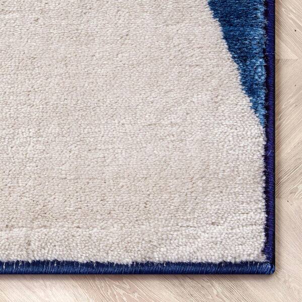 Well Woven Bright Trendy Twist Mediterranean Tile Scrolls Navy Blue Modern  Area Rug - 3'3 x 4'7 - On Sale - Bed Bath & Beyond - 10605110