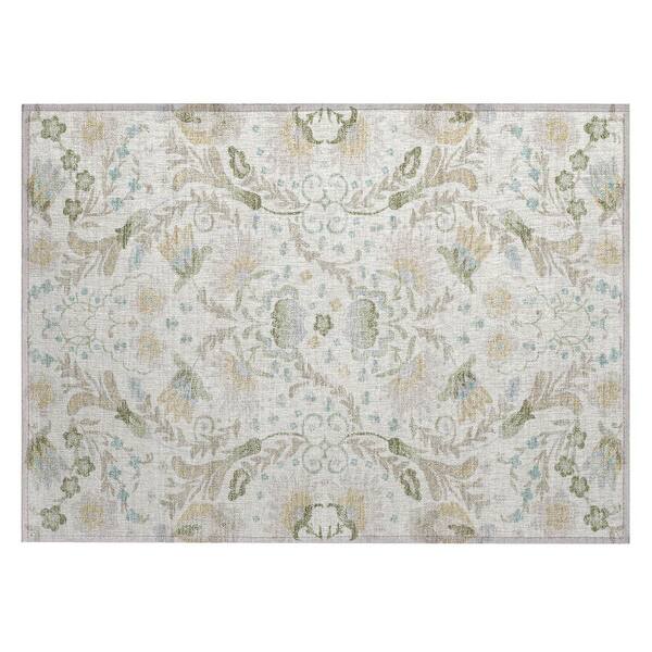 Chantille Machine Washable Indoor/Outdoor Abstract ACN3049 Ivory 2 ft. x 3 ft. Accent Rug