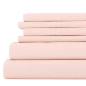 Becky Cameron 6-Piece Sage Solid Microfiber Queen Sheet Set IEH-6PC ...