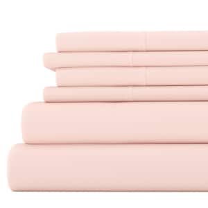 Brushed Extra Soft 1800 Series Hot Pink Twin XL Microfiber Luxury Embossed  Deep Pocket Sheet Set Pentagon-TwinXL-Hot Pink - The Home Depot