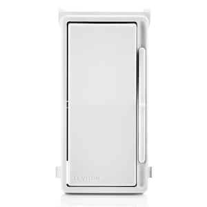 Decora Slide Dimmer Switch Faceplate with Locator Light - White