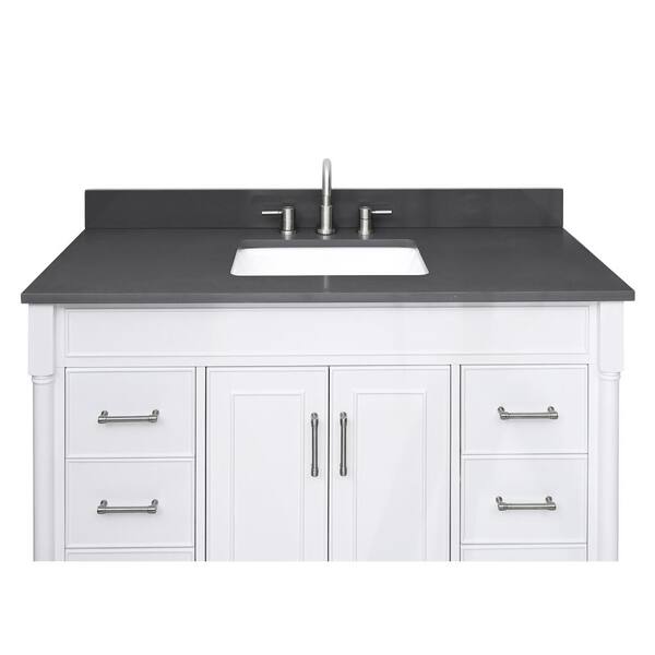 Avanity 49-in Gray Quartz Bathroom Vanity Top