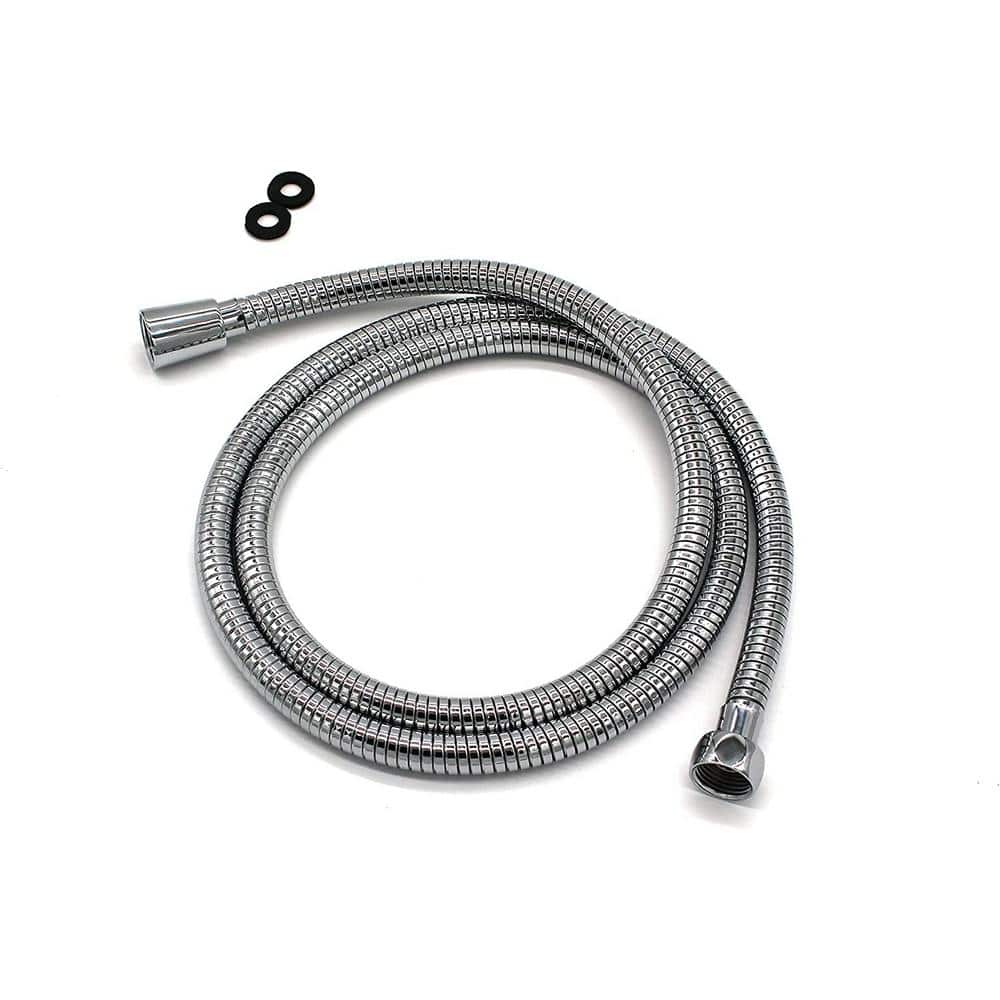 60" to 82" Polished Chrome Extendable Handheld Shower Hose