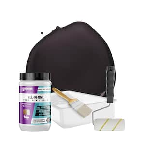 1 qt. Licorice Furniture Cabinets Countertops and More Multi-Surface All-in-One Interior/Exterior Refinishing Kit