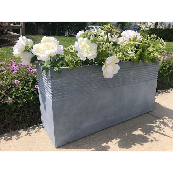 Buy 40.5 inch (103 cm) Rectangle Plastic Plate for 39.8 inch (101 cm) Flora  No. 100 Planter (Grey) online from Nurserylive at lowest price.
