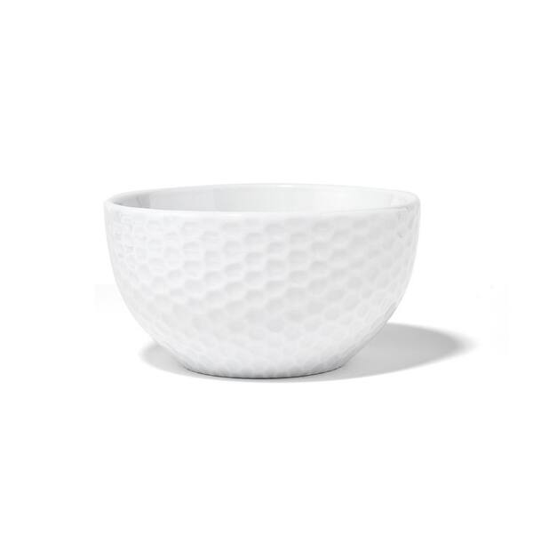 ELLE 16-Piece Casual White Porcelain Dinnerware Set (Service for