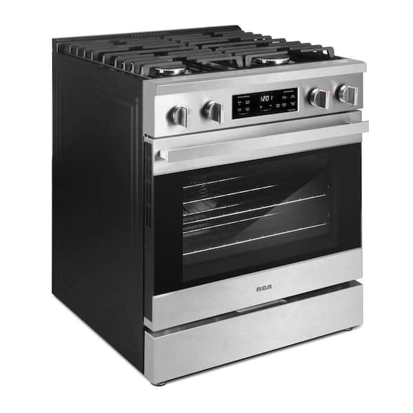 30 in. Heritage Collection 4.6 cu. ft. Gas Range with 4-Sealed Burners and Convection Oven in Stainless Steel