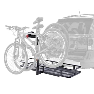 2-Bike Steel Basket Cargo Carrier with Rack
