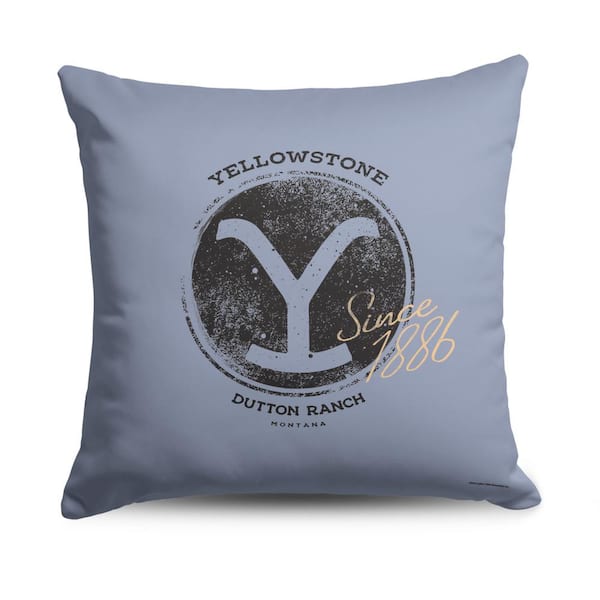 Yellowstone Dutton Ranch Printed  18x18 Multi Color Throw Pillow