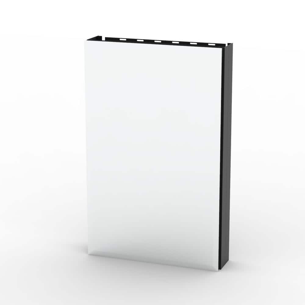 19 in. W x 30 in. H Rectangular Aluminum Medicine Cabinet with Mirror
