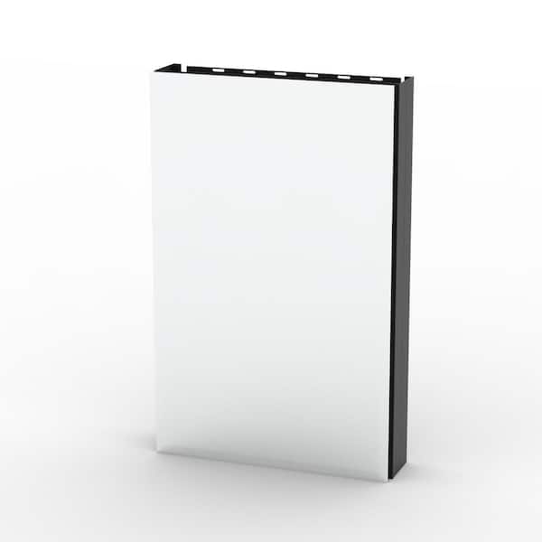 Unbranded 19 in. W x 30 in. H Rectangular Aluminum Medicine Cabinet with Mirror