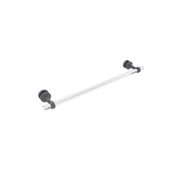Allied Brass Pacific Beach Collection 24 in. Over-the-door Single Towel Bar in Matte Gray