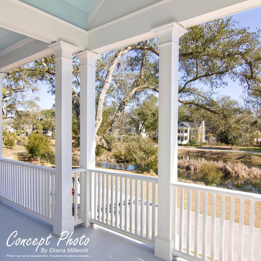 Gray and Off-White Primed Polyurethane Flat Trim Moulding