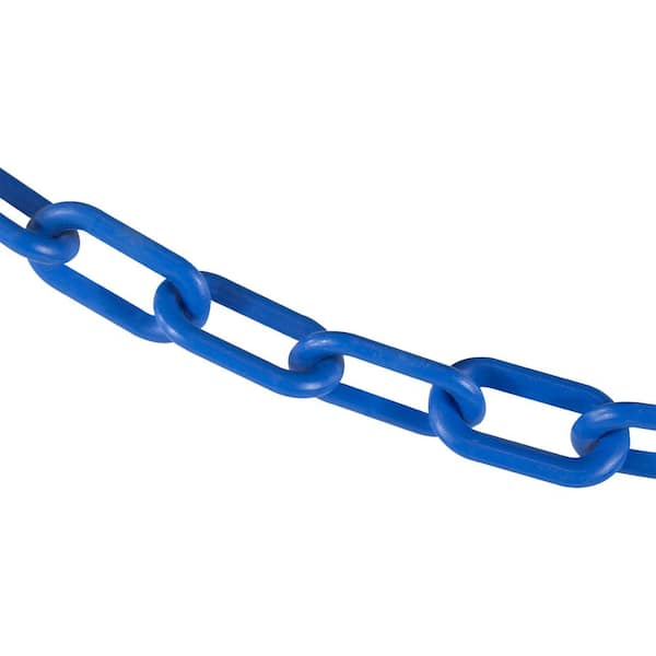 Mr. Chain 2 in. (#8, 51 mm) x 10 ft. Plastic Safety Chain in Sky Blue