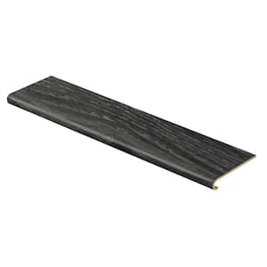 Aspen Oak Black/Noble Oak 47 in. Long x 12-1/8 in. Deep x 1-11/16 in. Height Vinyl Overlay to Cover Stairs 1 in. Thick