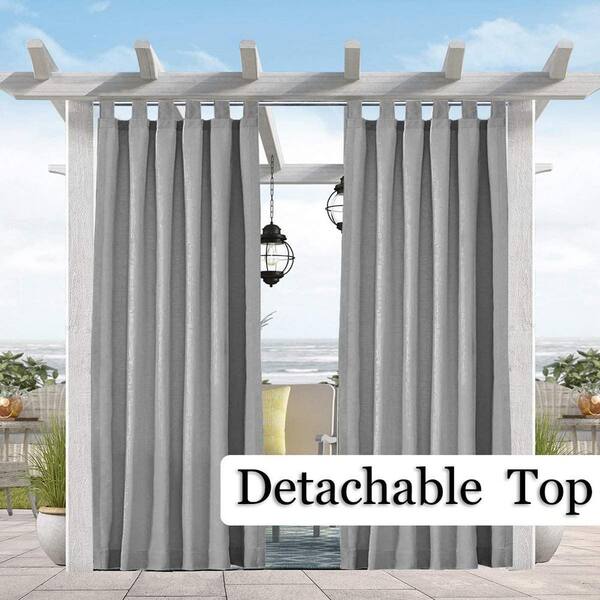 Pro Space Grey Outdoor Thermal Tab Top Blackout Curtain 50 In W X 108 L Ouchm50108gv Pro Space Grey Outdoor Thermal Tab Top, Tab Top Blackout Curtains Australia