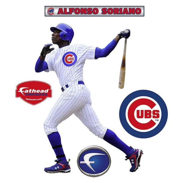 Fathead 23 in. x 32 in. Alfonso Soriano Chicago Cubs Wall Decal
