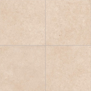 Pietra Limestone Sand 24 in. x 24 in. x 0.75 in. Stone Look Porcelain Paver (Case of 2)