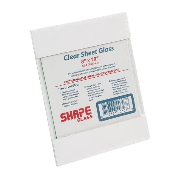 8 in. x 10 in. x 0.09375 in. Clear Glass 90810 - The Home Depot