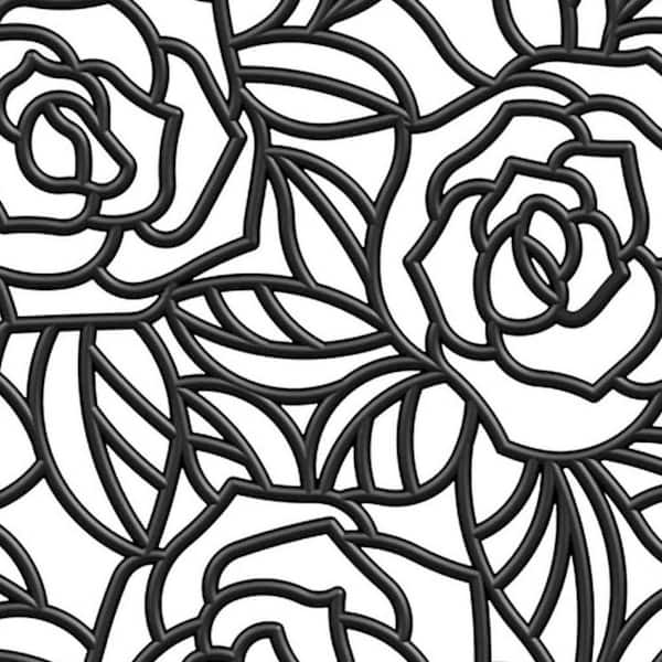 Black 36 in. x 24 in. Rubber Outdoor Door Mat