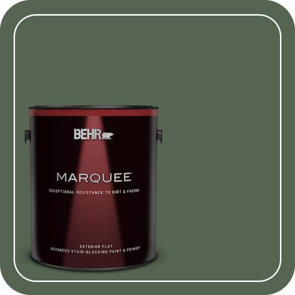 BEHR MARQUEE 1 gal. Home Decorators Collection #HDC-WR15-11 Deep Emerald Flat Exterior Paint & Primer