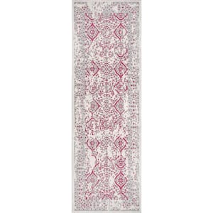 Odell Distressed Persian Pink 3 ft. x 8 ft. Runner Rug