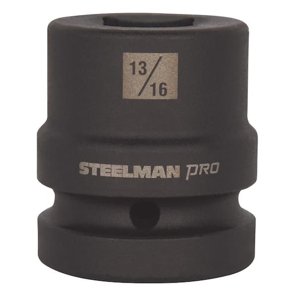 STEELMAN PRO 1 in. x 13/16 in. 6 Point Drive Impact Budd Socket