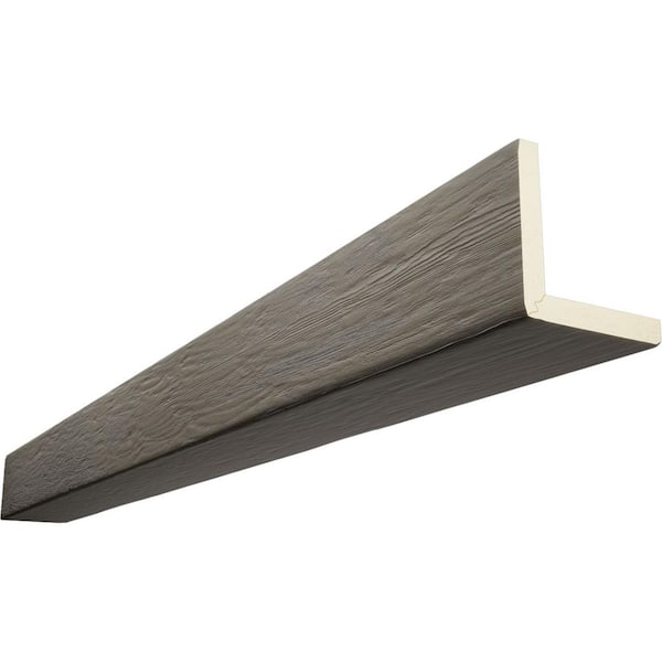 Ekena Millwork Endurathane 4 in. H x 8 in. W x 8 ft. L Rough Sawn Harvest Oak Faux Wood Beam