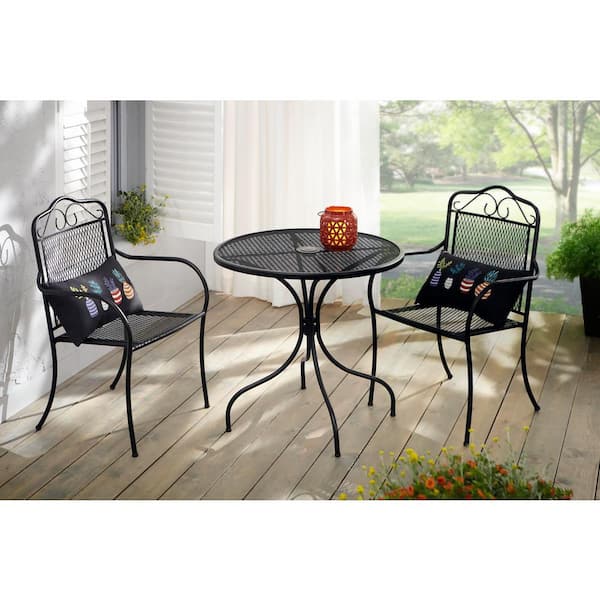 Nantucket Round Metal Outdoor Patio Bistro Table