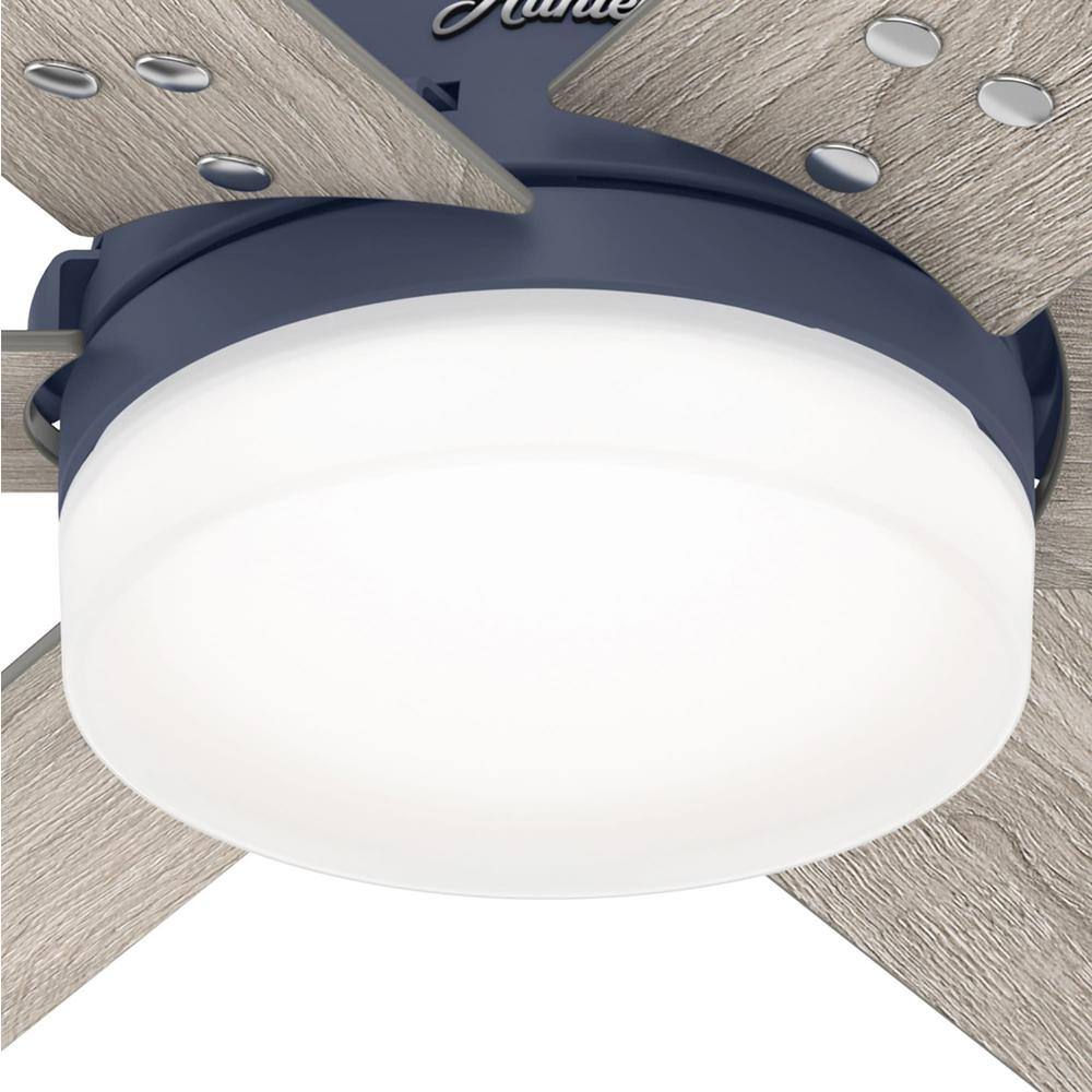 Indigo Blue 44" Pacer 6-Blade Ceiling Fan with LED Light and Remote