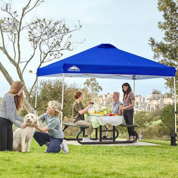 EAGLE PEAK 10 ft. x 10 ft. Pop Up Canopy Tent Instant Outdoor