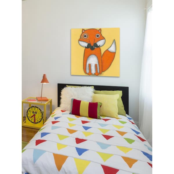 18 in. H x 18 in. W A Fox with Mustache by Tatijana Lawrence