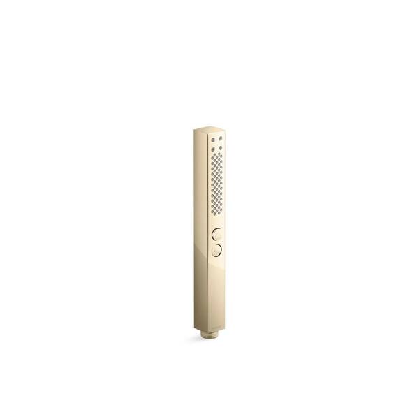 KOHLER Shiftplus Round 2-Spray Wall Mount Handheld Shower Head 2.5 GPM in Vibrant French Gold
