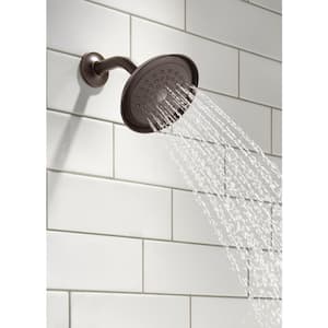 Silverton 1-Spray Patterns with 1.75 GPM 5.75 in. Wall Mount Fixed Shower Head in Venetian Bronze