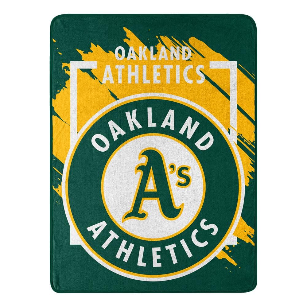 Athletics Team Logo Micro Raschel Throw Blanket