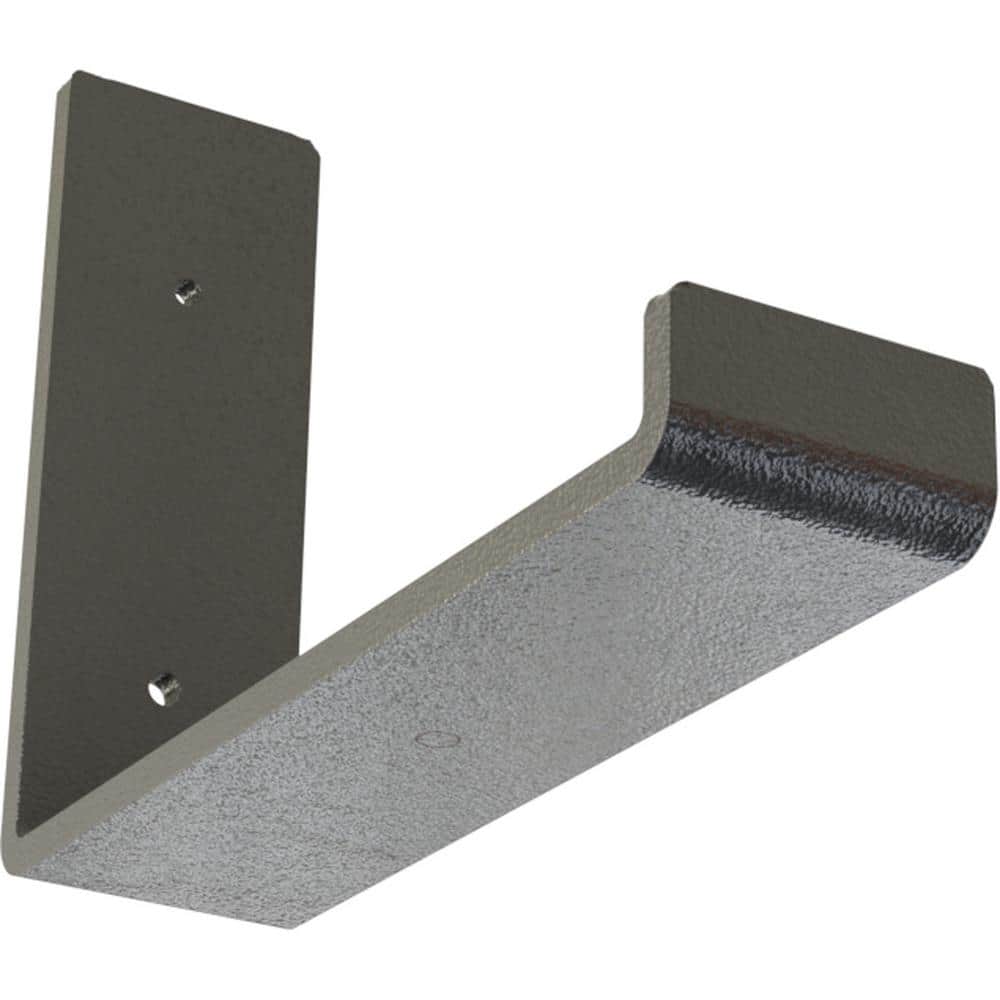 Hammered Gray Steel 6"x8" Urban Industrial Shelf Bracket