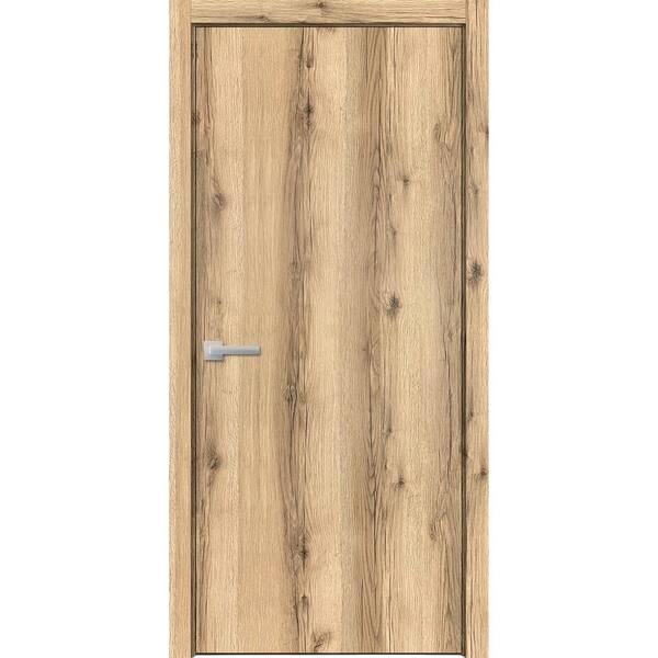 Sartodoors 0010 30 in. x 80 in. Right-Hand/Inswing Solid Oak Single Prehung Interior Door with Hardware