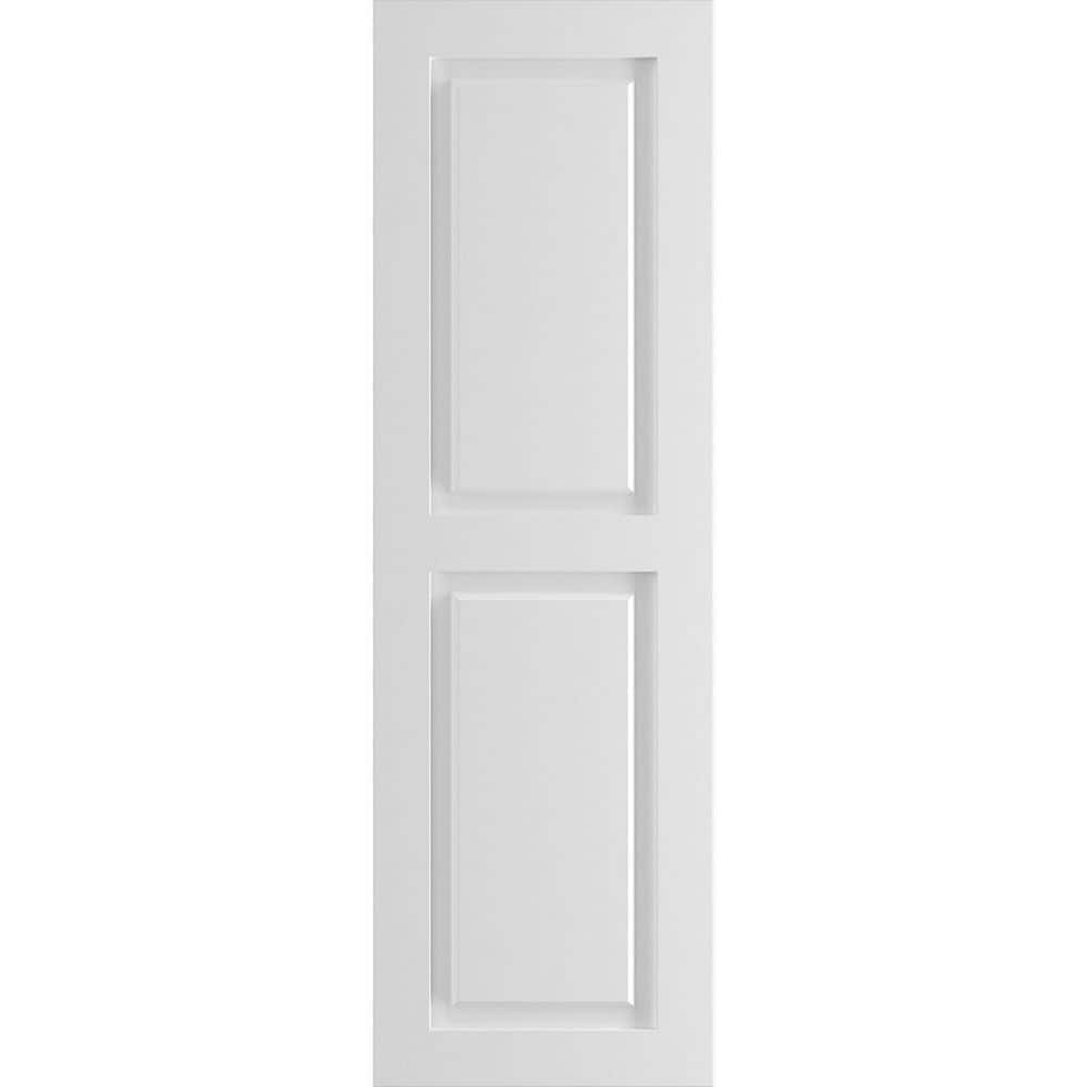 "15"" x 34"" True Fit PVC Two Equal Raised Panel Shutters, Unfinished (Per Pair)" price history on PriceWatchPro