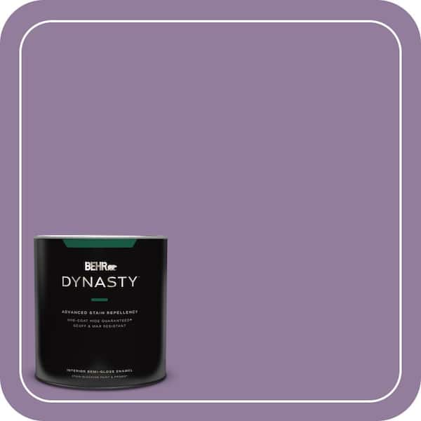 BEHR DYNASTY 1 qt. #660D-5 Wildflower Semi-Gloss Enamel Interior Stain-Blocking Paint and Primer